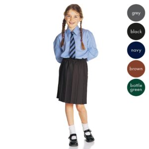 ALL BOX PLEAT SKIRT